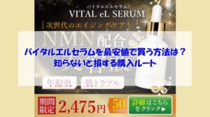 バイタルエルセラムを最安値で買う方法は?知らないと損する購入ルート